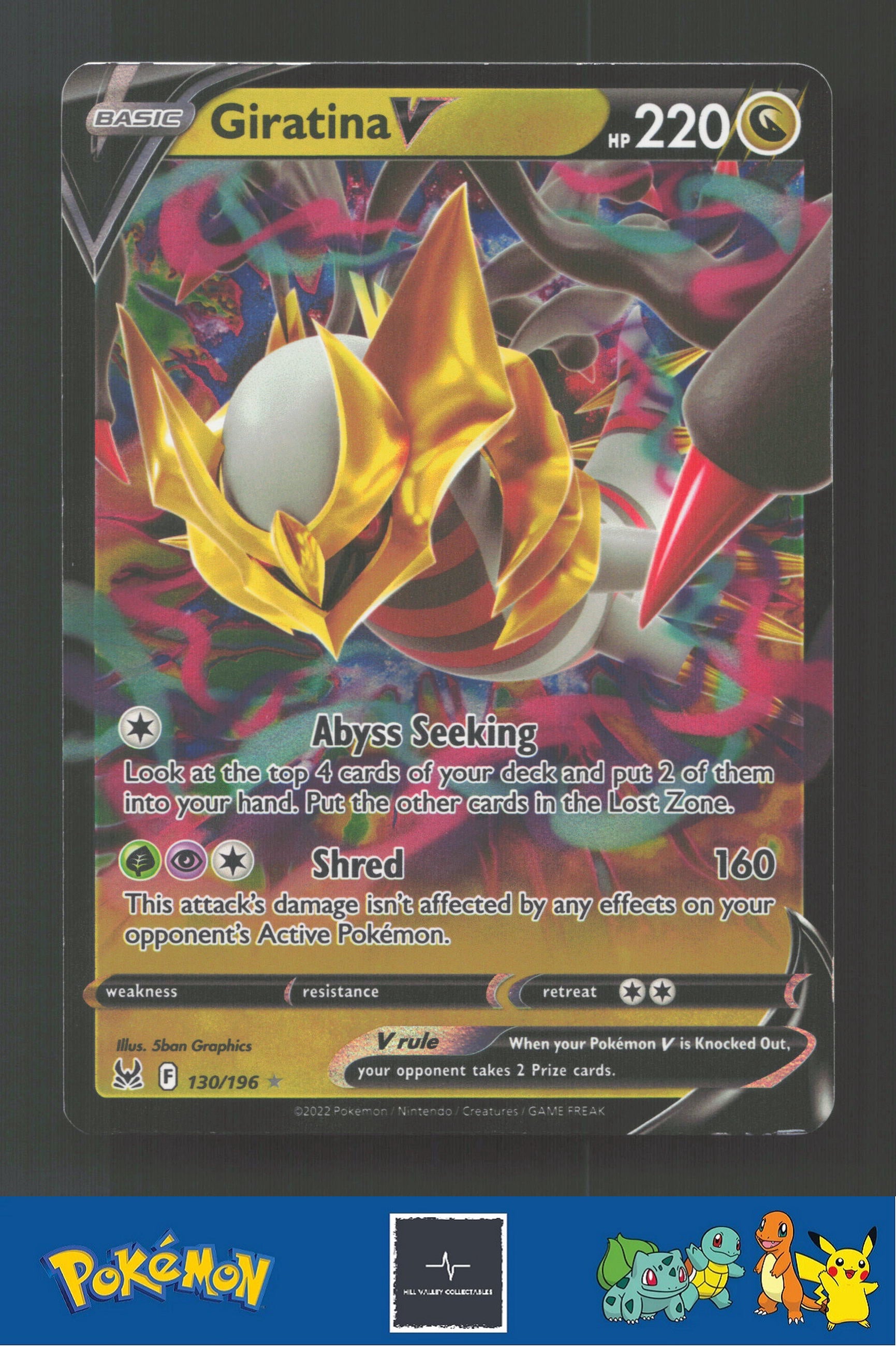 2022 Pokemon Lost Origin 130/196 Giratina V