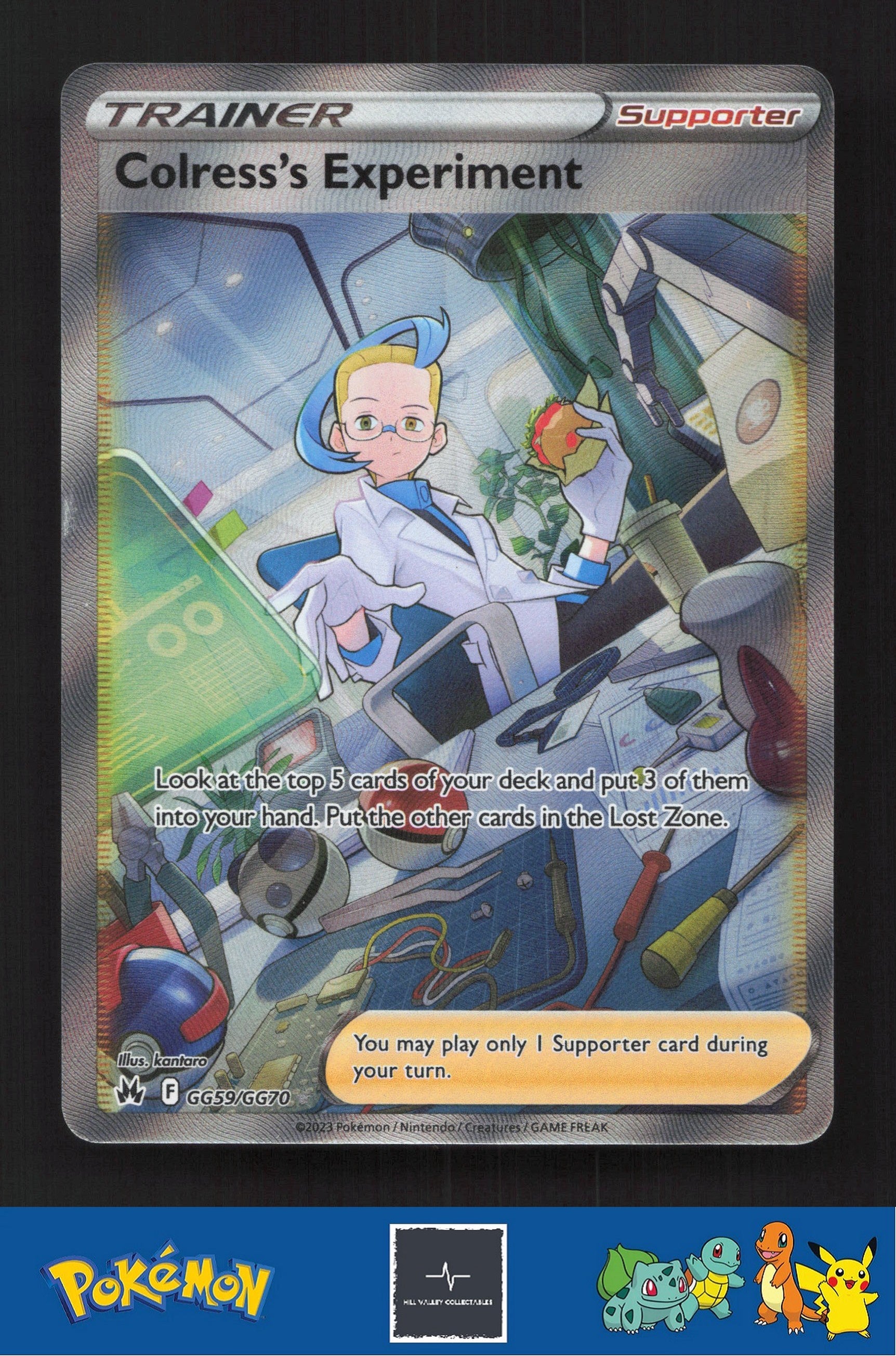 2023 Pokemon SWSH Crown Zenith GG59/GG70 Colress's Experiment