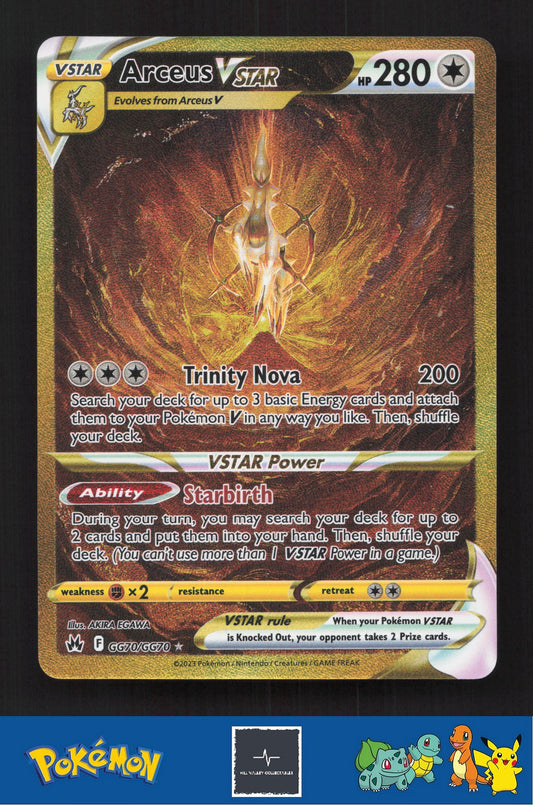2023 Pokemon SWSH Crown Zenith GG70/GG70 Arceus Vstar