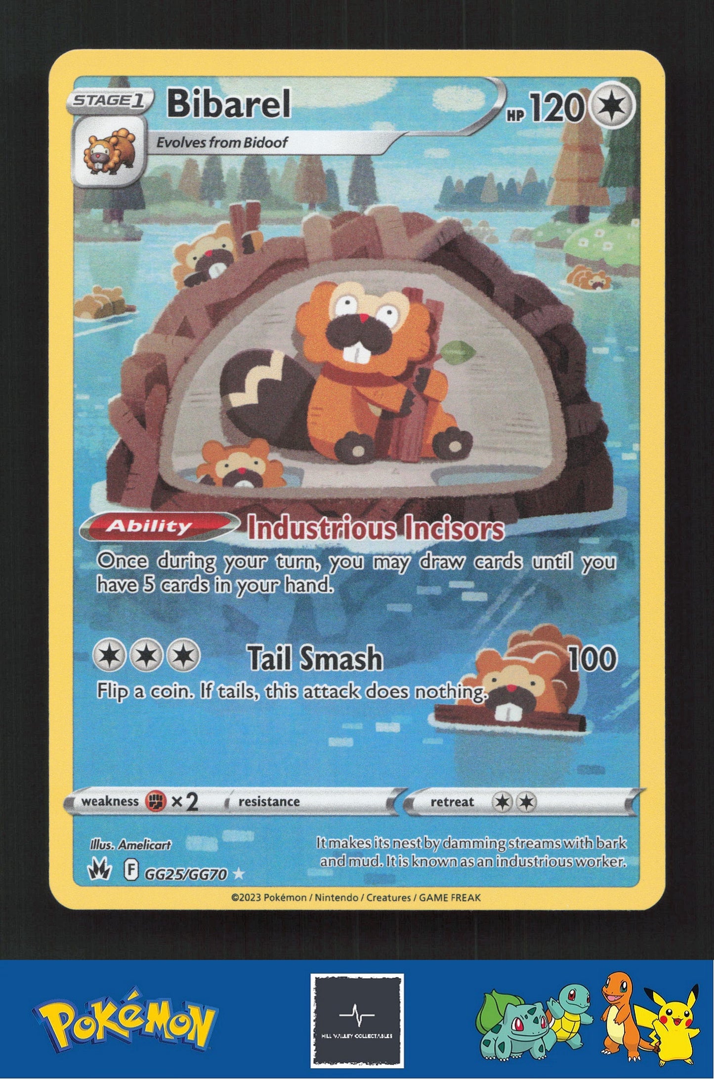 2023 Pokemon SWSH Crown Zenith GG25/GG70 Bibarel