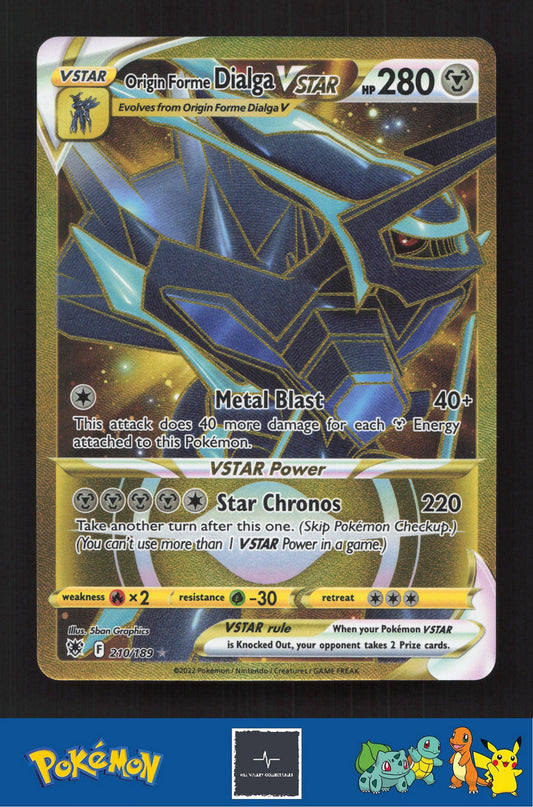 2022 Pokemon SWSH Astral Radiance 210/189 Origin Forme Dialga Vstar