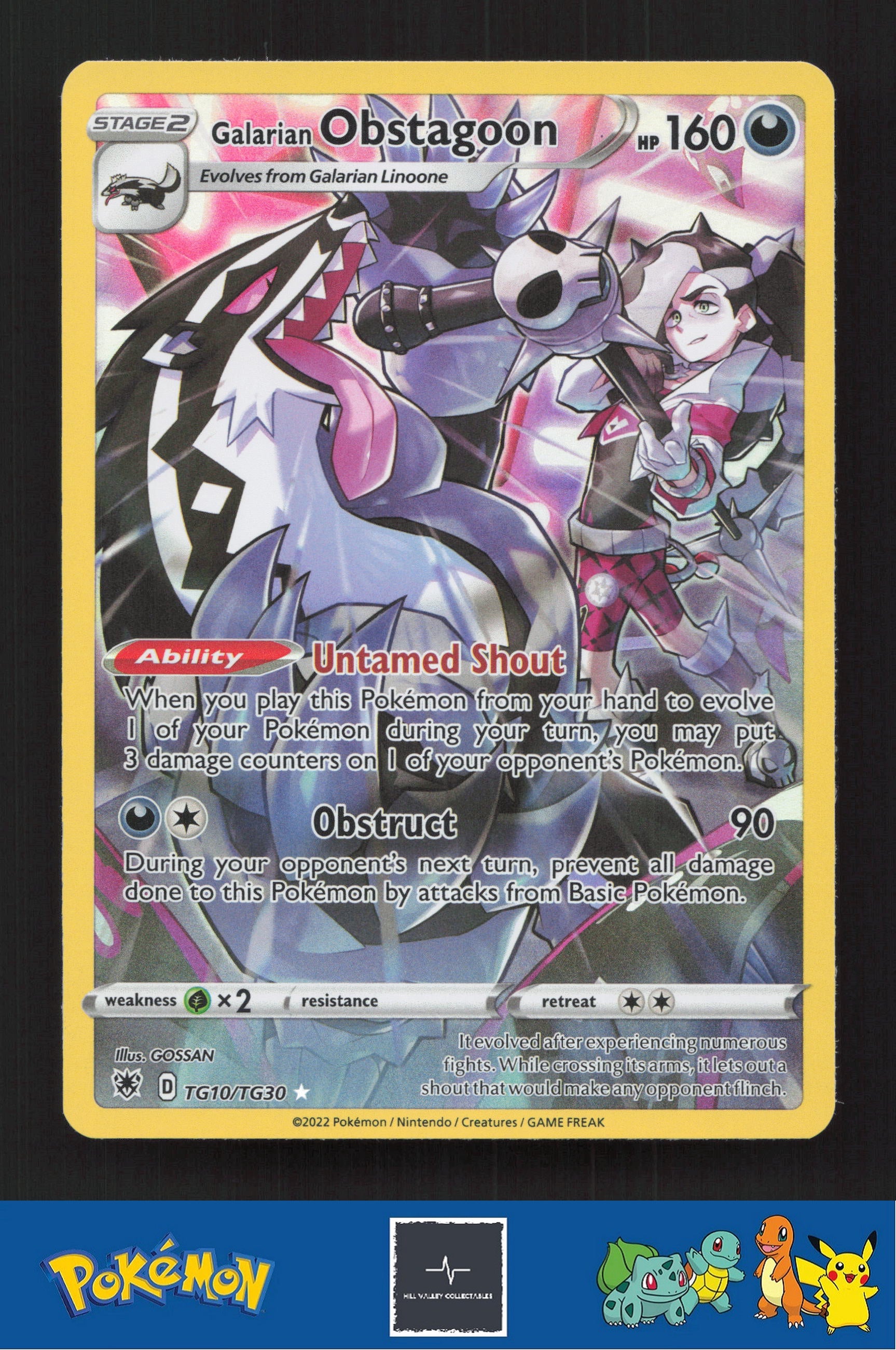 2022 Pokemon SWSH Astral Radiance TG10/TG30 Galarian Obstagoon