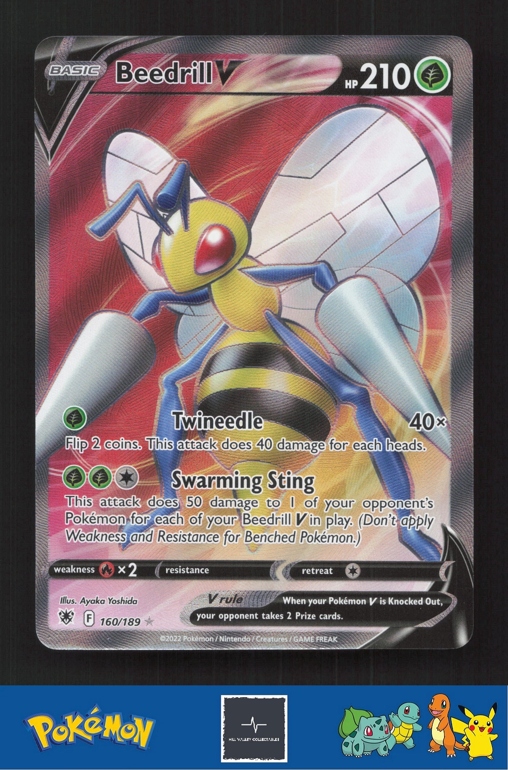 2022 Pokemon SWSH Astral Radiance 160/189 Beedrill V