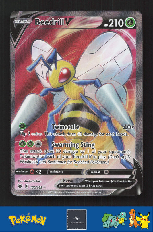2022 Pokemon SWSH Astral Radiance 160/189 Beedrill V