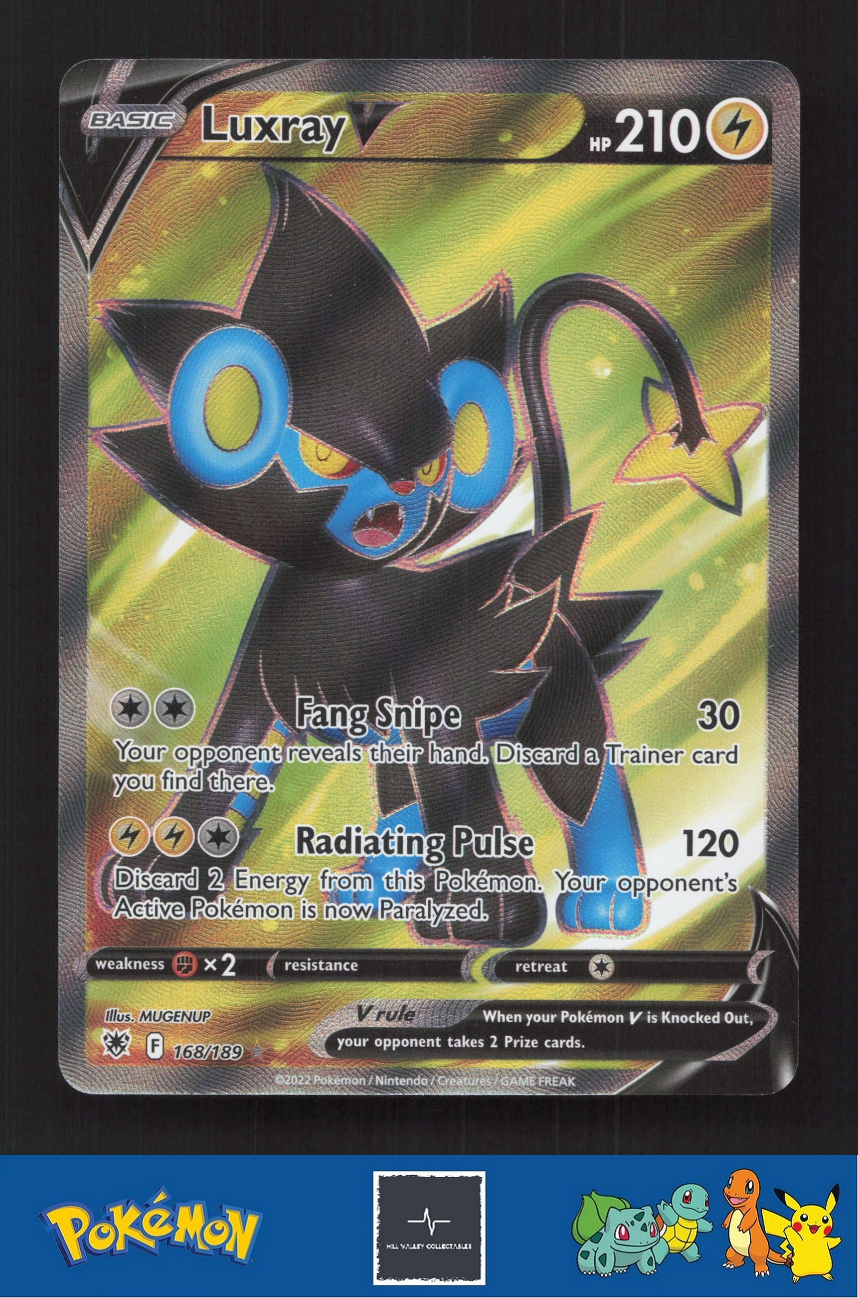 2022 Pokemon SWSH Astral Radiance 168/189 Luxray V