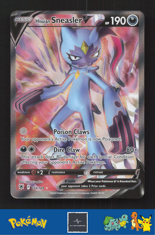 2022 Pokemon SWSH Astral Radiance 174/189 Hisuian Sneasler V
