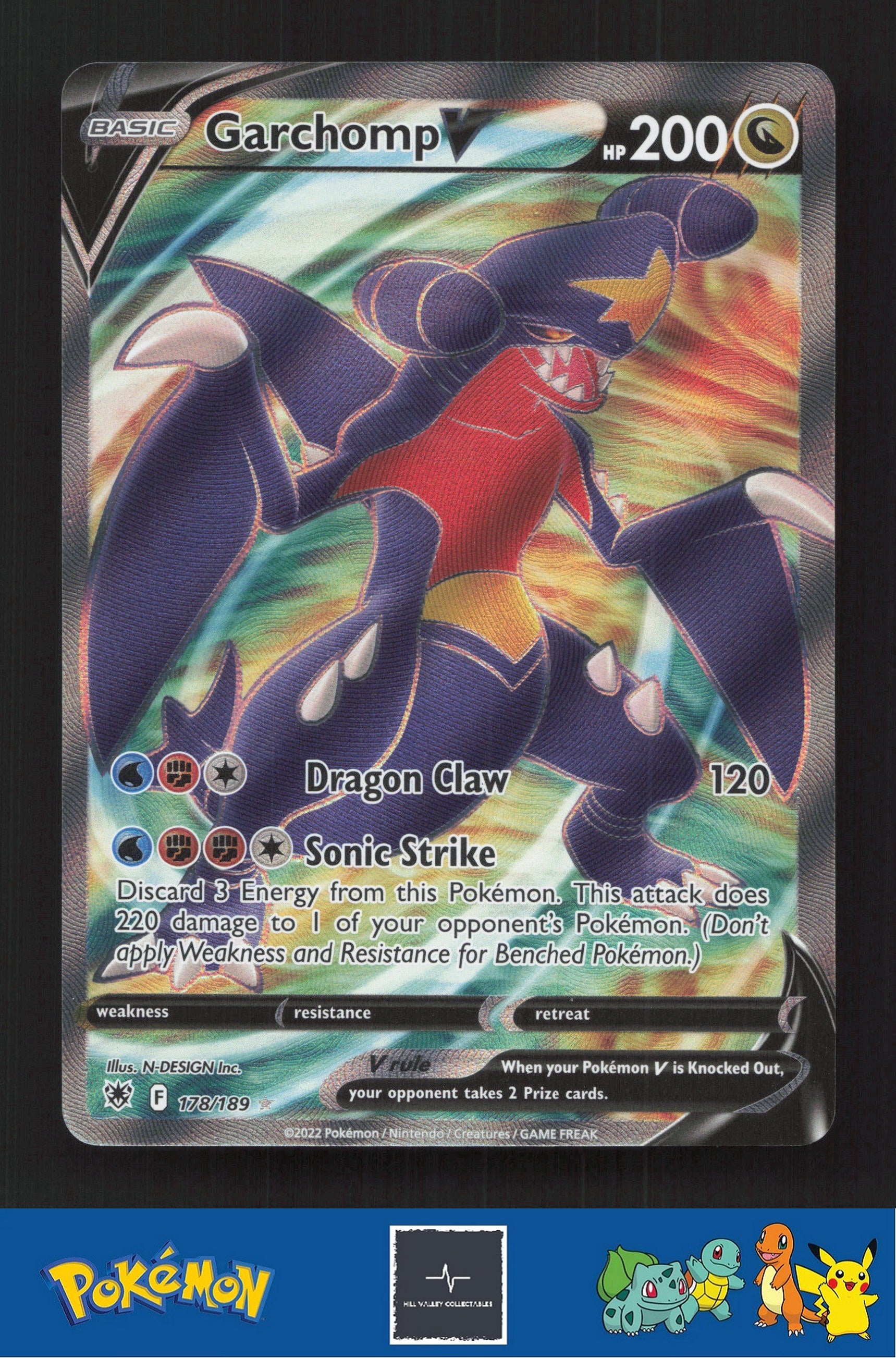 2022 Pokemon SWSH Astral Radiance 178/189 Garchomp V
