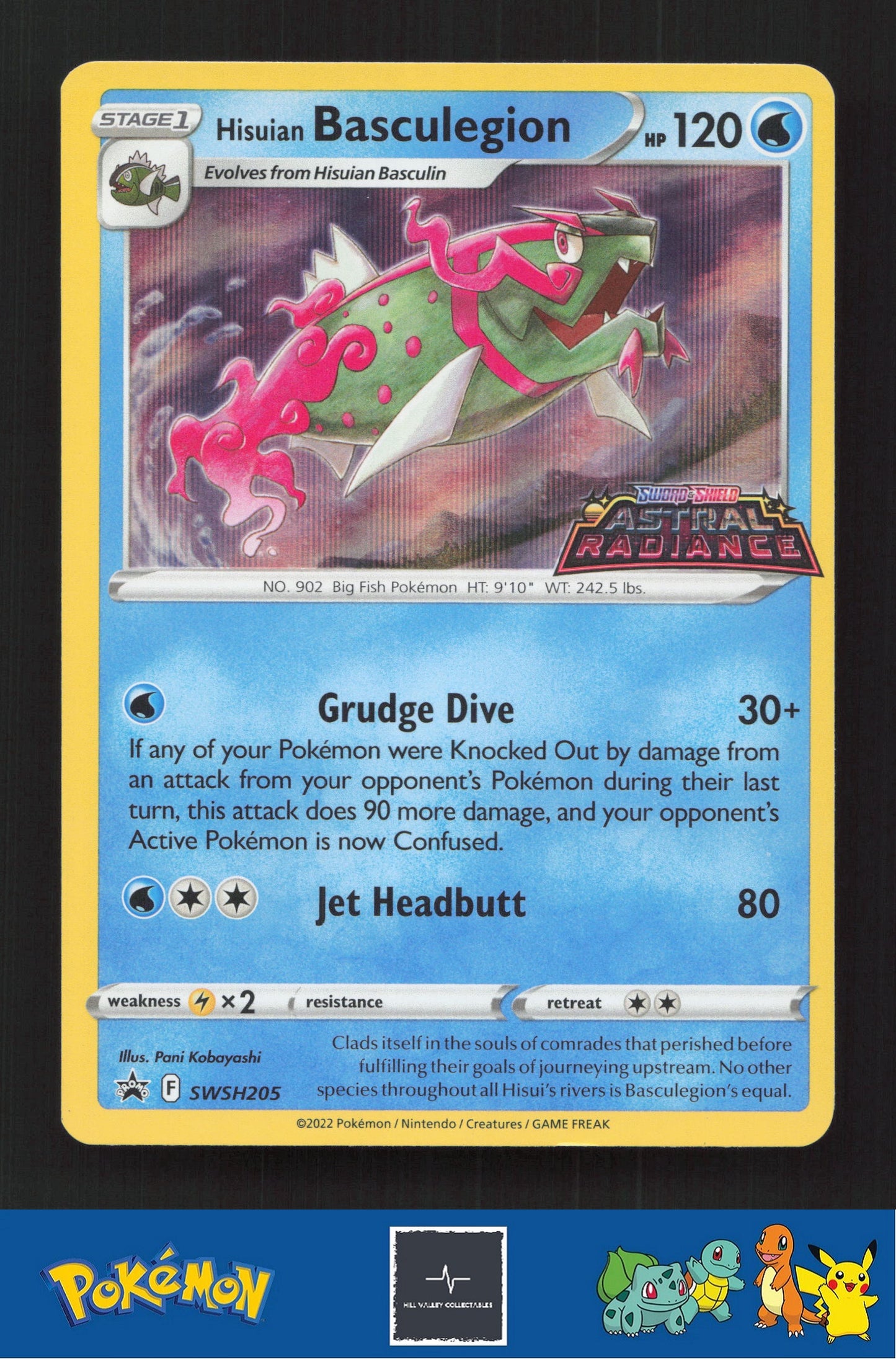 2022 Pokemon SWSH Astral Radiance Promo SWSH205 Hisuian Basculegion