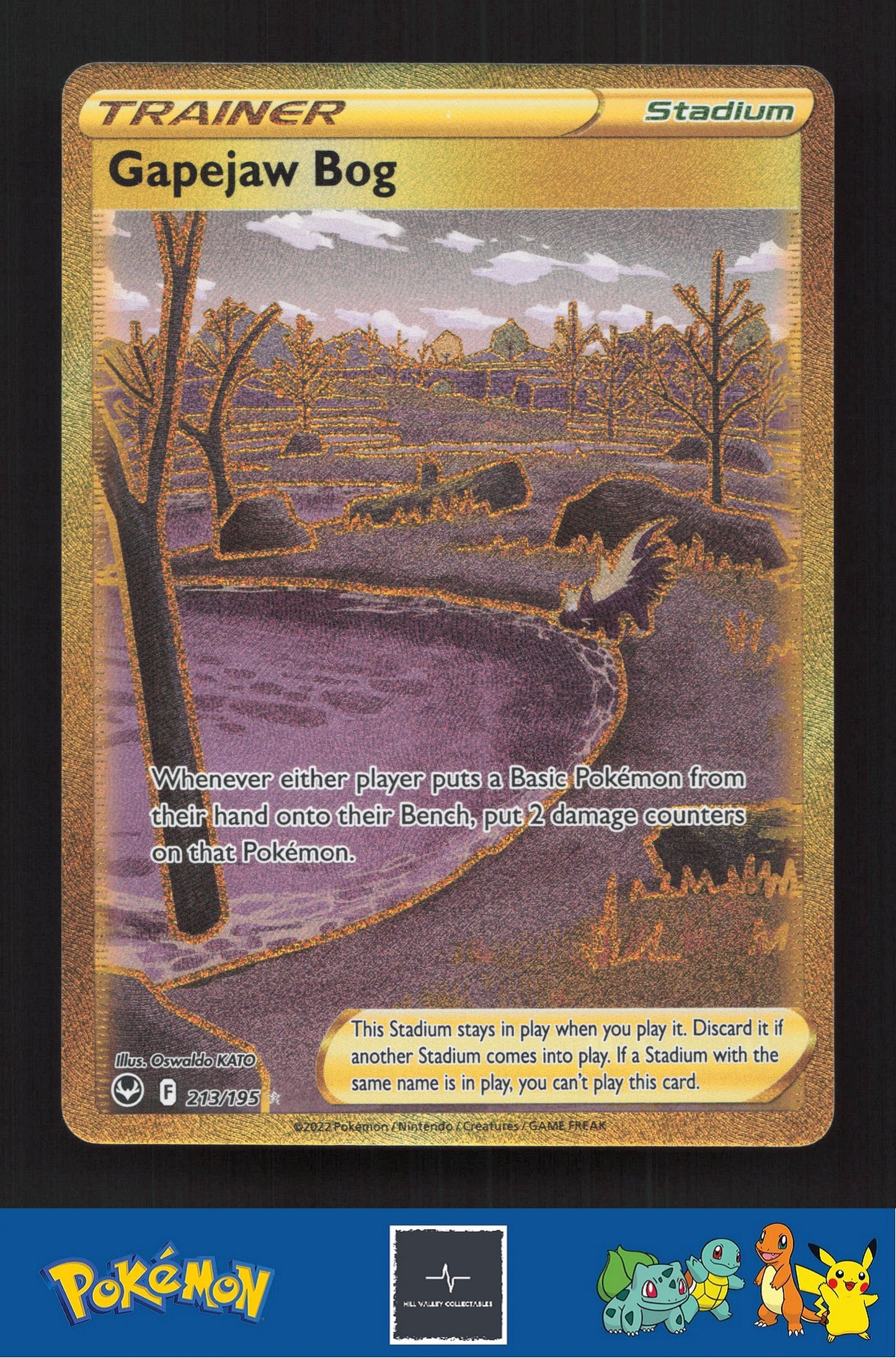 2020 Pokemon SWSH Silver Tempest 213/195 Gapejaw Bog