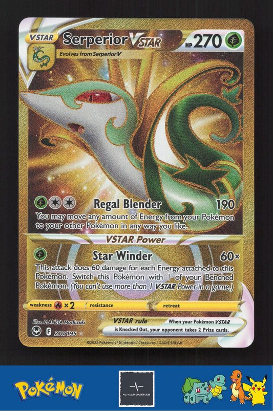 2020 Pokemon SWSH Silver Tempest 210/195 Serperior Vstar