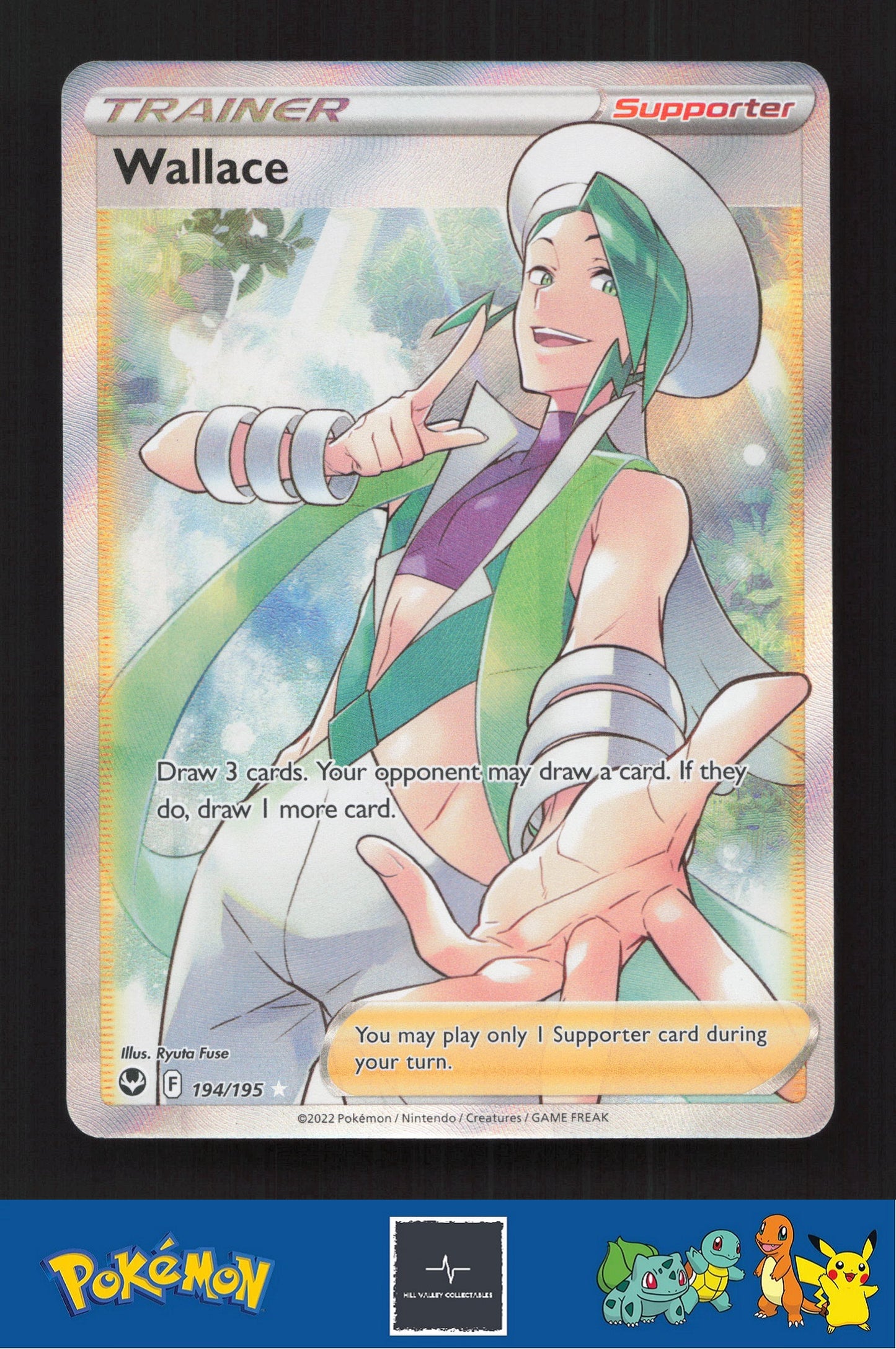 2020 Pokemon SWSH Silver Tempest 194/195 Wallace