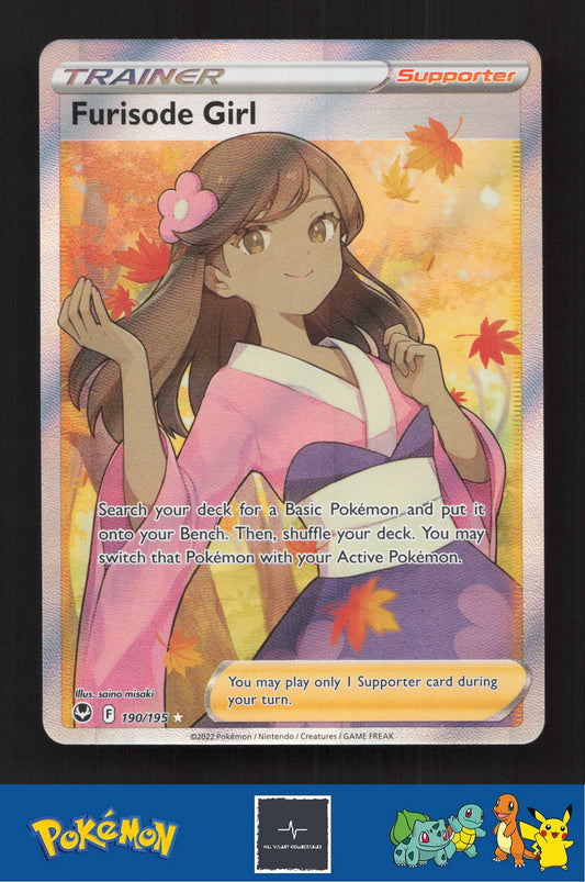 2020 Pokemon SWSH Silver Tempest 190/195 Furisode Girl
