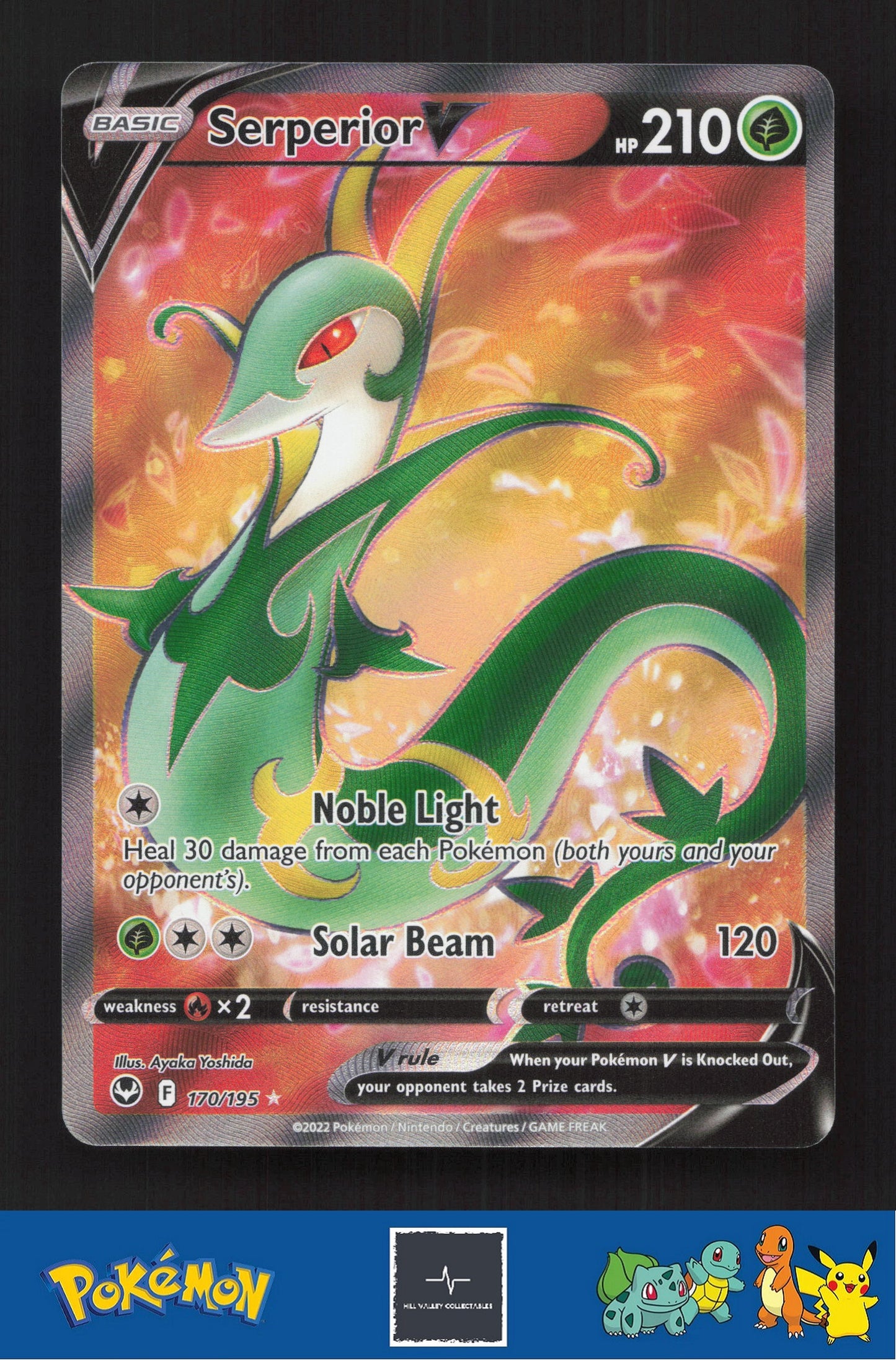 2020 Pokemon SWSH Silver Tempest 170/195 Serperior V