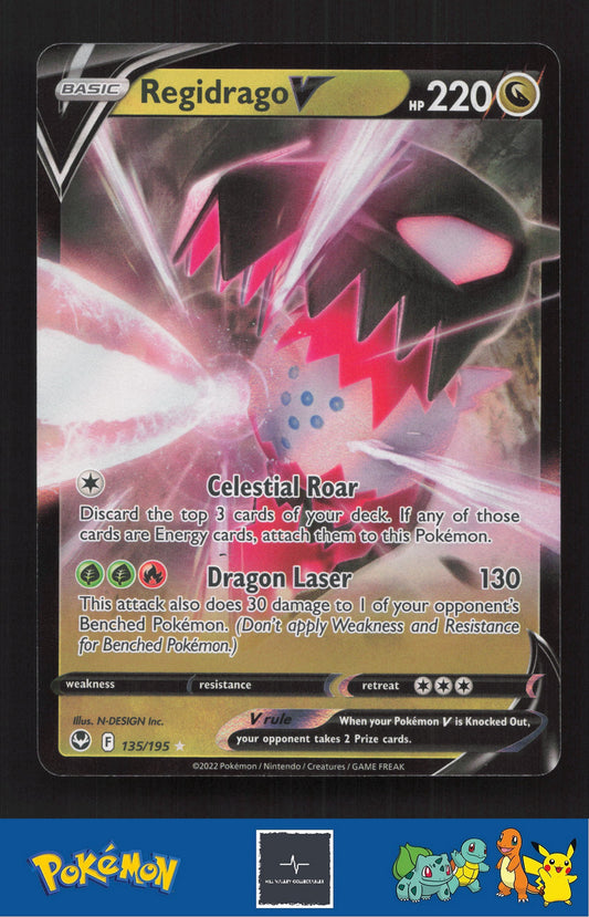 2020 Pokemon SWSH Silver Tempest 135/195 Regidrago V
