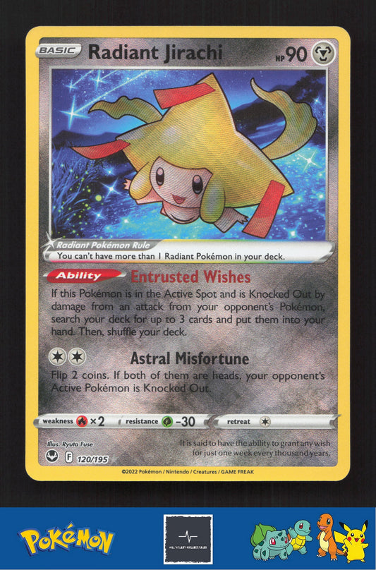 2020 Pokemon SWSH Silver Tempest 120/195 Radiant Jirachi