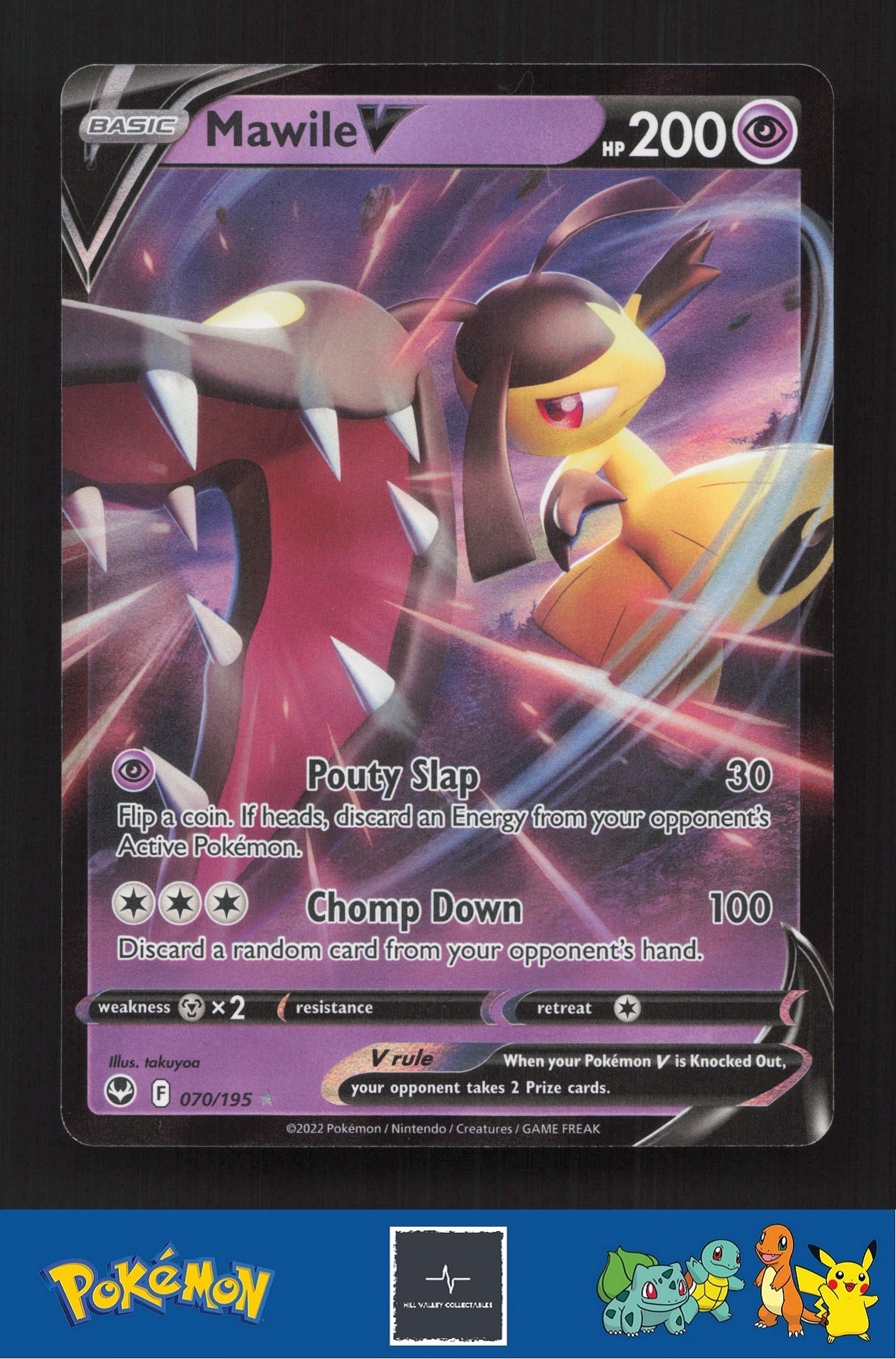 2020 Pokemon SWSH Silver Tempest 070/195 Mawile V