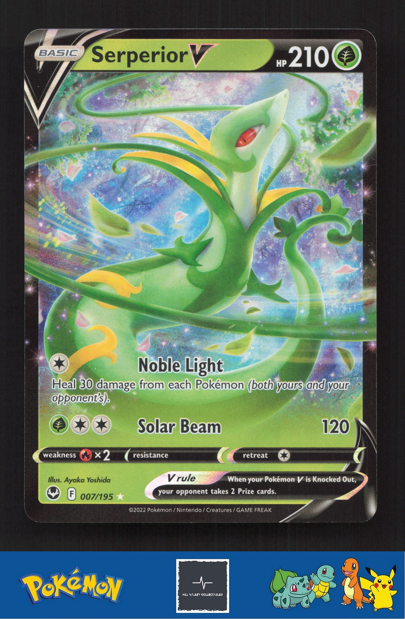 2020 Pokemon SWSH Silver Tempest 007/195 Serperior V