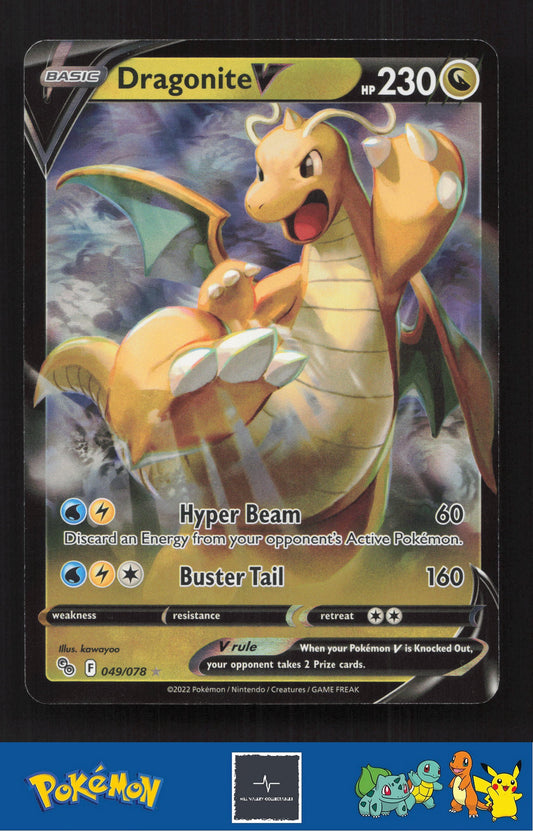 2022 Pokemon SWSH Pokemon GO 049/078 Dragonite V