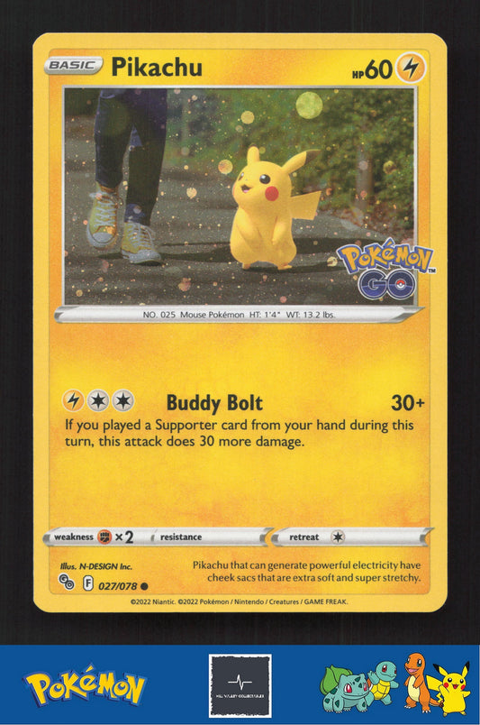 2022 Pokemon SWSH Pokemon GO SWSH234 Pikachu Cosmos Holo Promo