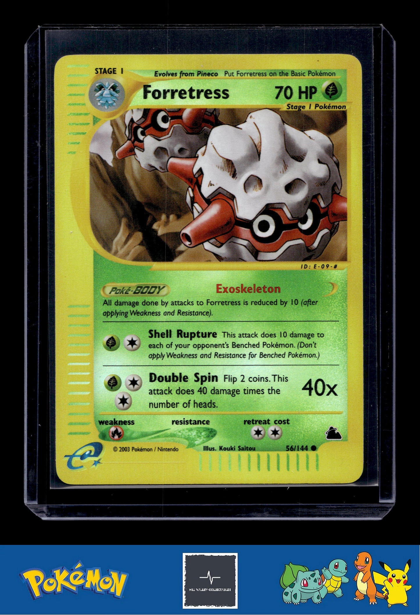 2003 Pokemon Skyridge 056/144 Forretress Reverse
