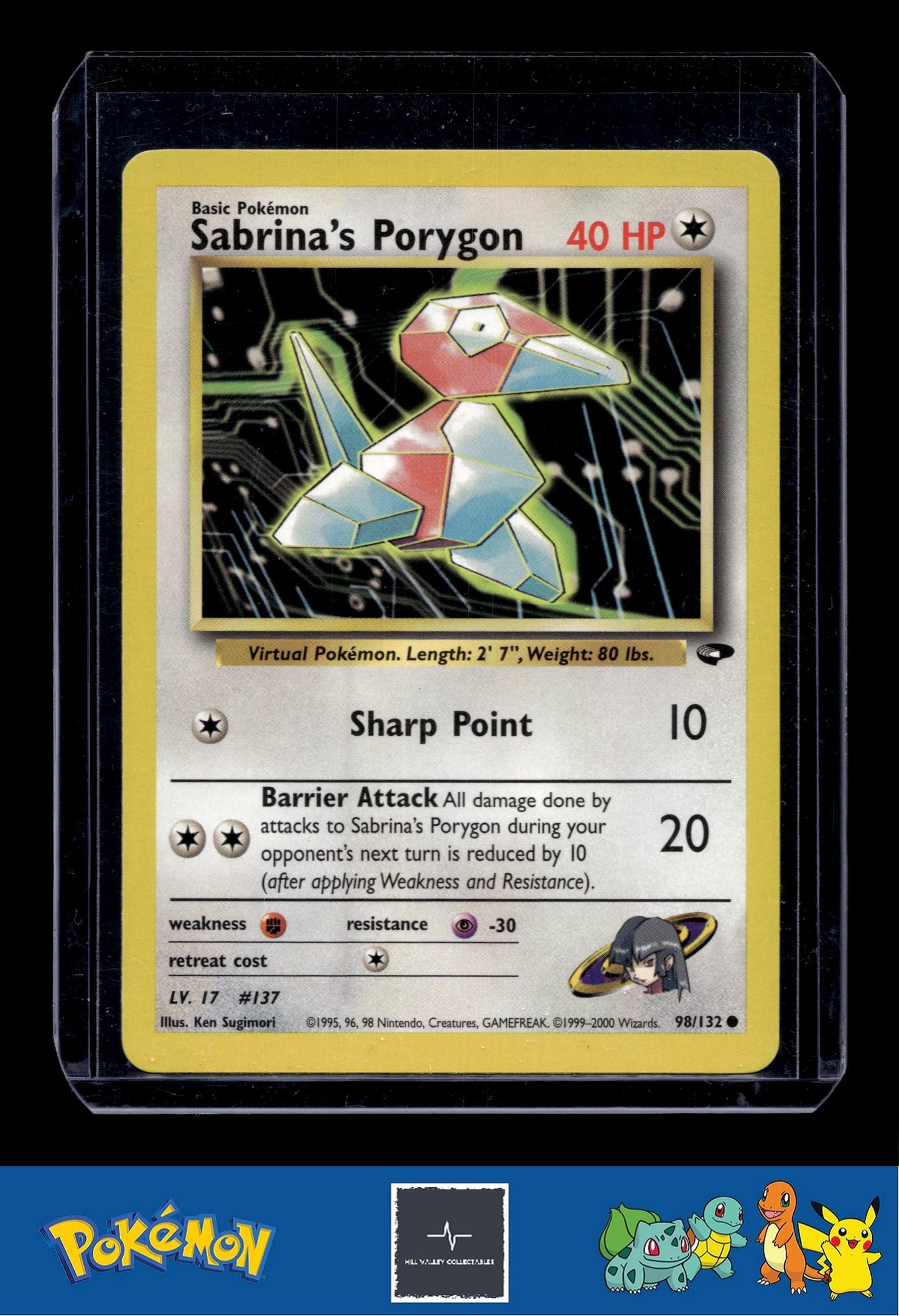Pokemon Gym Challenge 98/132 Sabrina's Porygon