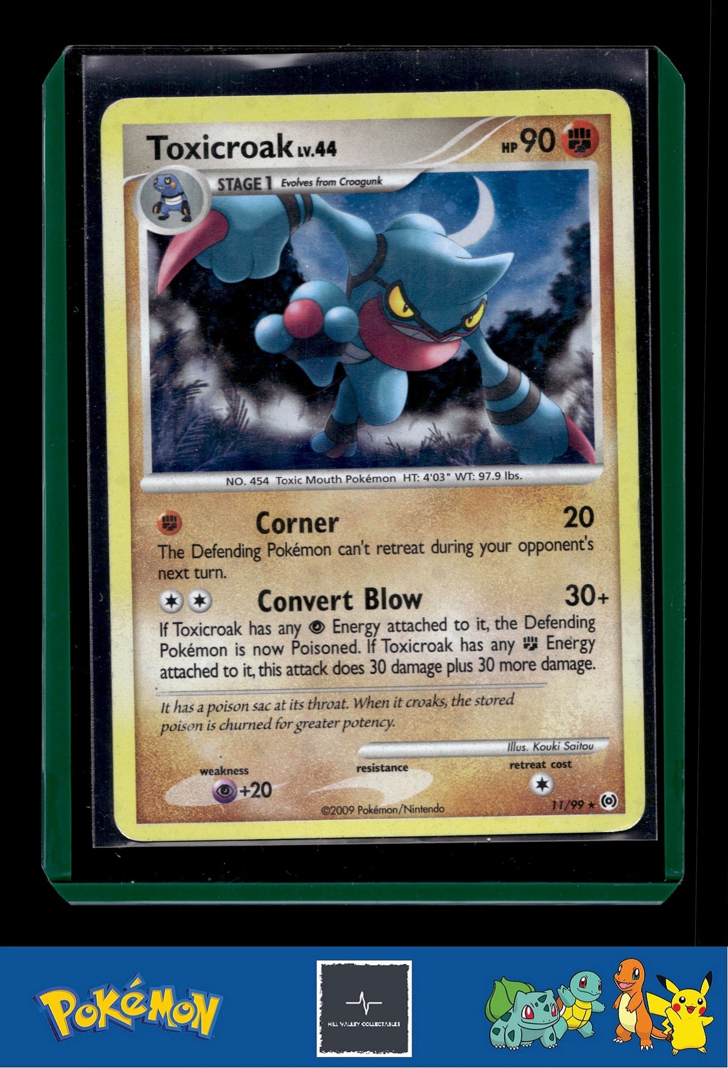 Pokemon Platinum Arceus 11/99 Toxicroak Holo