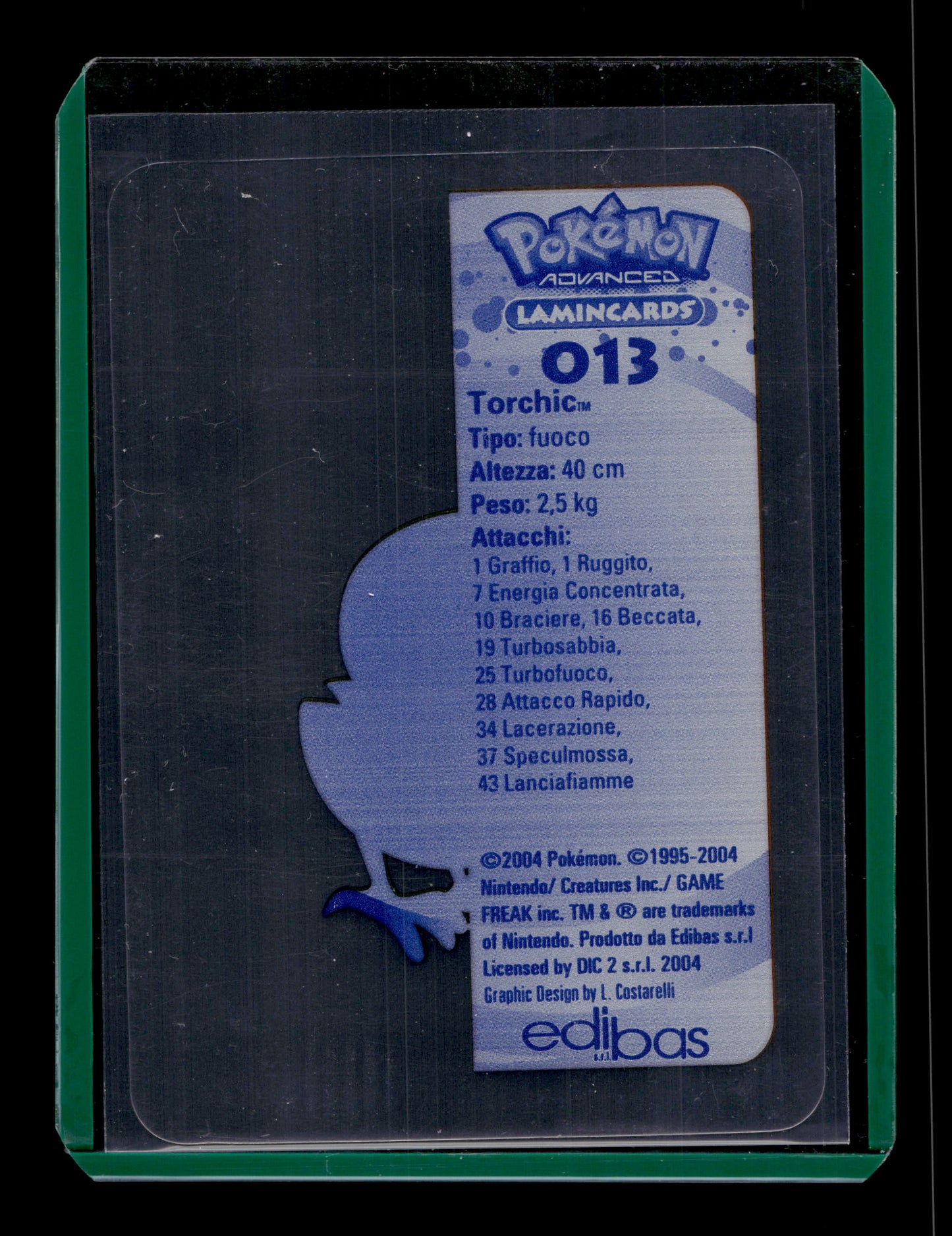 2004 Pokemon Advanced Lamincards 013 Torchic