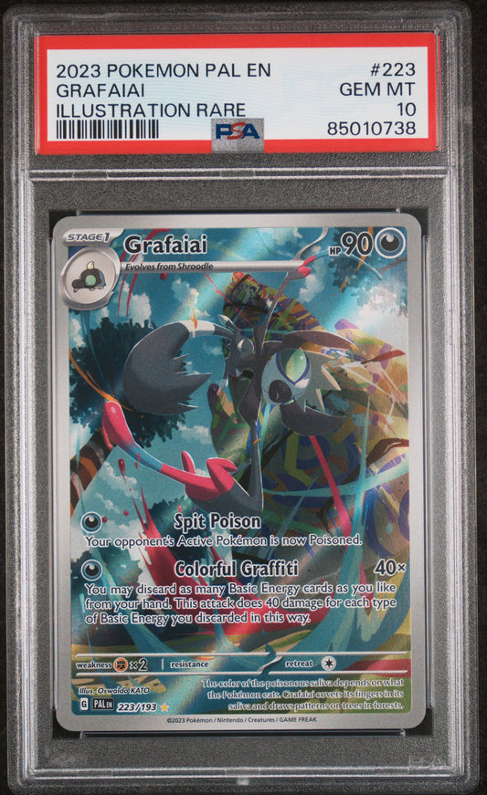 2023 Pokemon PALen Paldea Evolved 223/193 Grafaiai PSA 10