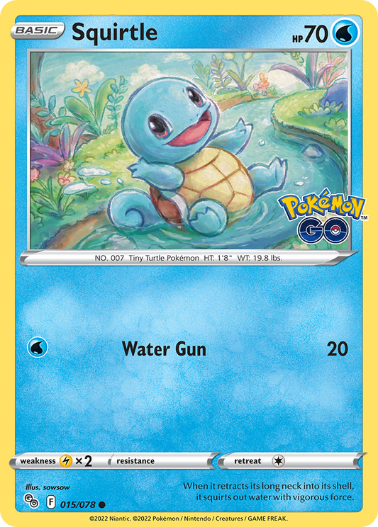 2022 Pokemon SWSH Pokemon Go 015/078 Squirtle Reverse