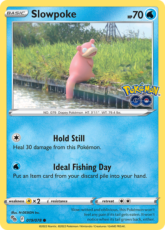 2022 Pokemon SWSH Pokemon Go 019/078 Slowpoke