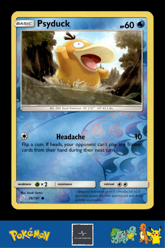 2019 Pokemon SM Team Up 26/181 Psyduck Reverse