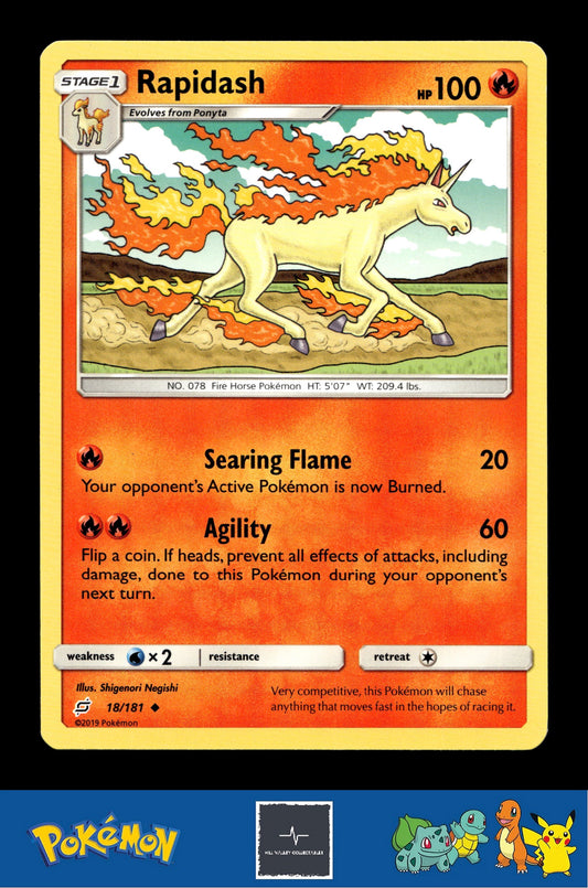 2019 Pokemon SM Team Up 18/181 Rapidash