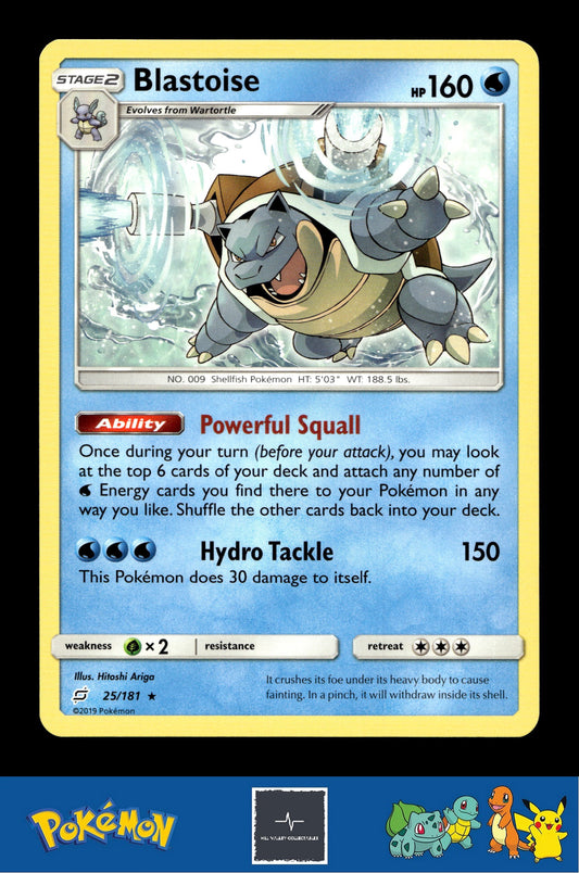 2019 Pokemon SM Team Up 25/181 Blastoise