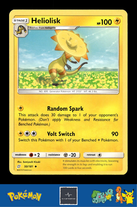 2019 Pokemon SM Team Up 50/181 Heliolisk