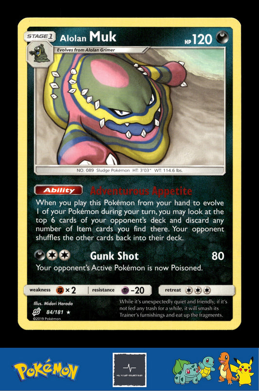 2019 Pokemon SM Team Up 84/181 Alolan Muk