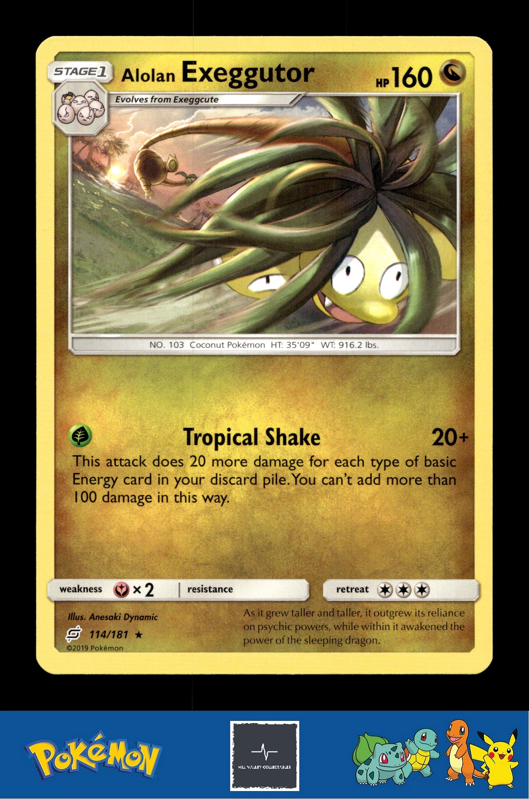 2019 Pokemon SM Team Up 114/181 Alolan Exeggutor