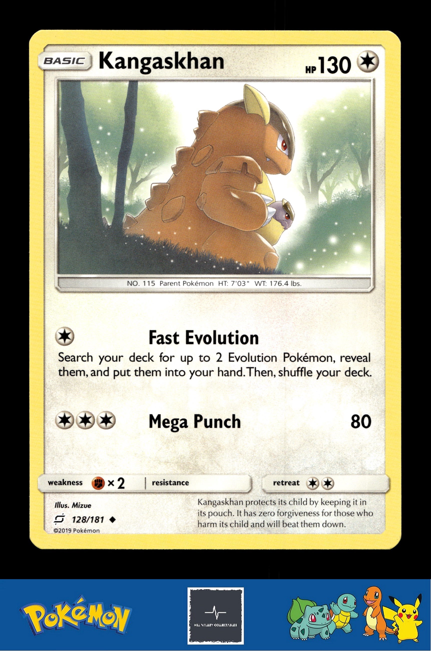 2019 Pokemon SM Team Up 128/181 Kangaskhan