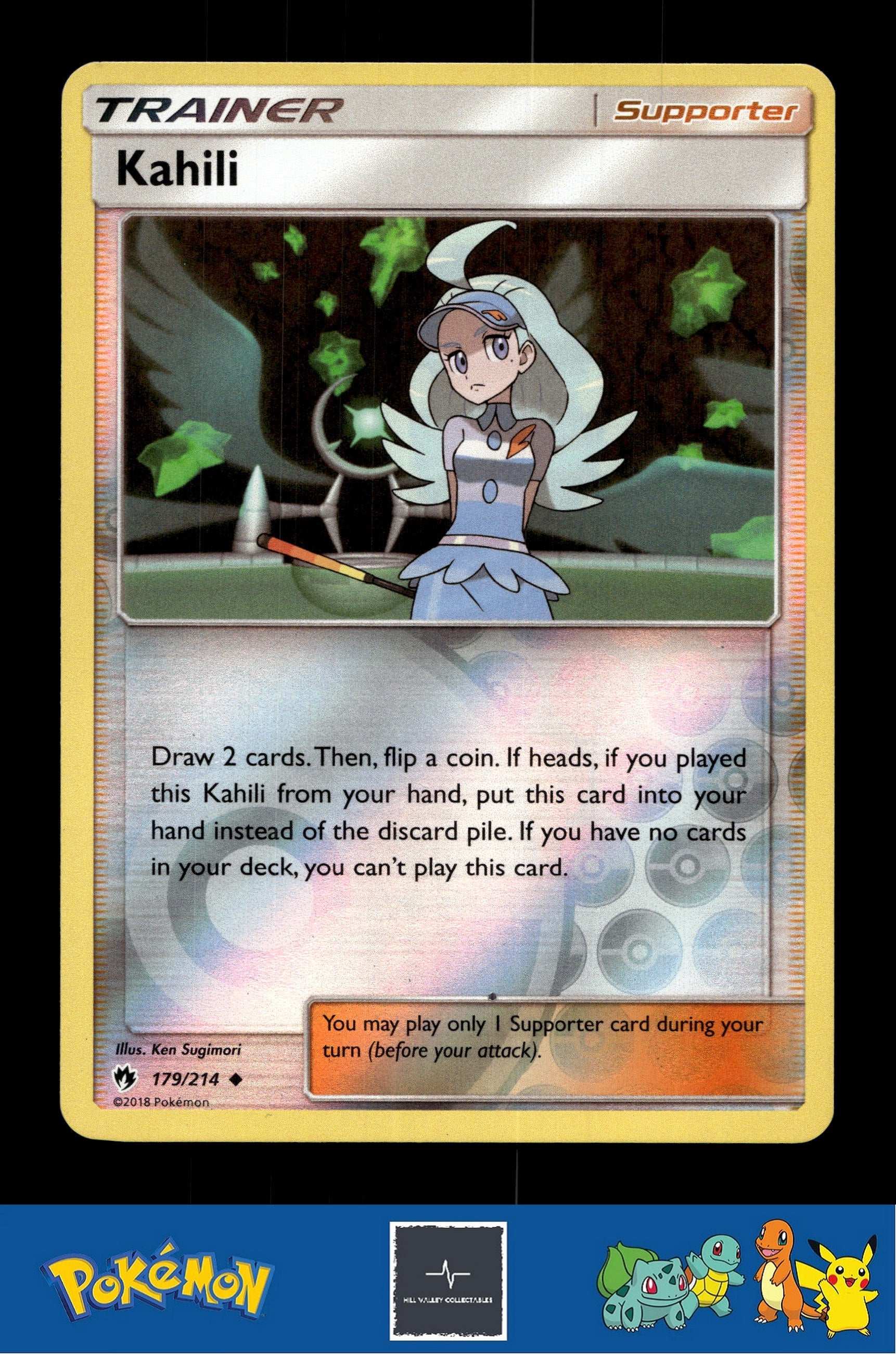 2018 Pokemon SM Lost Thunder 179/214 Kahili Reverse