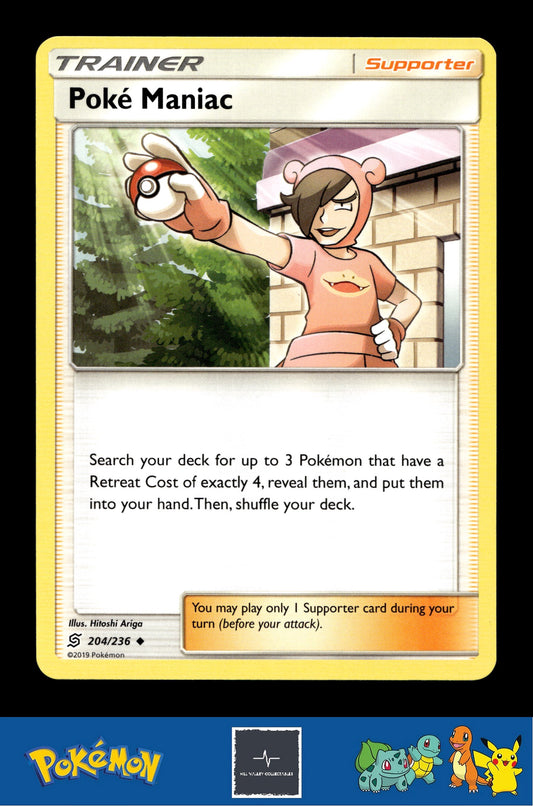2019 Pokemon SM Unified Minds 204/236 Poke Maniac