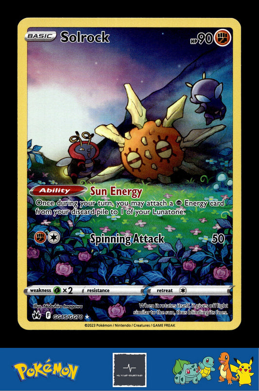 2023 Pokemon SWSH Crown Zenith GG15/GG70 Solrock