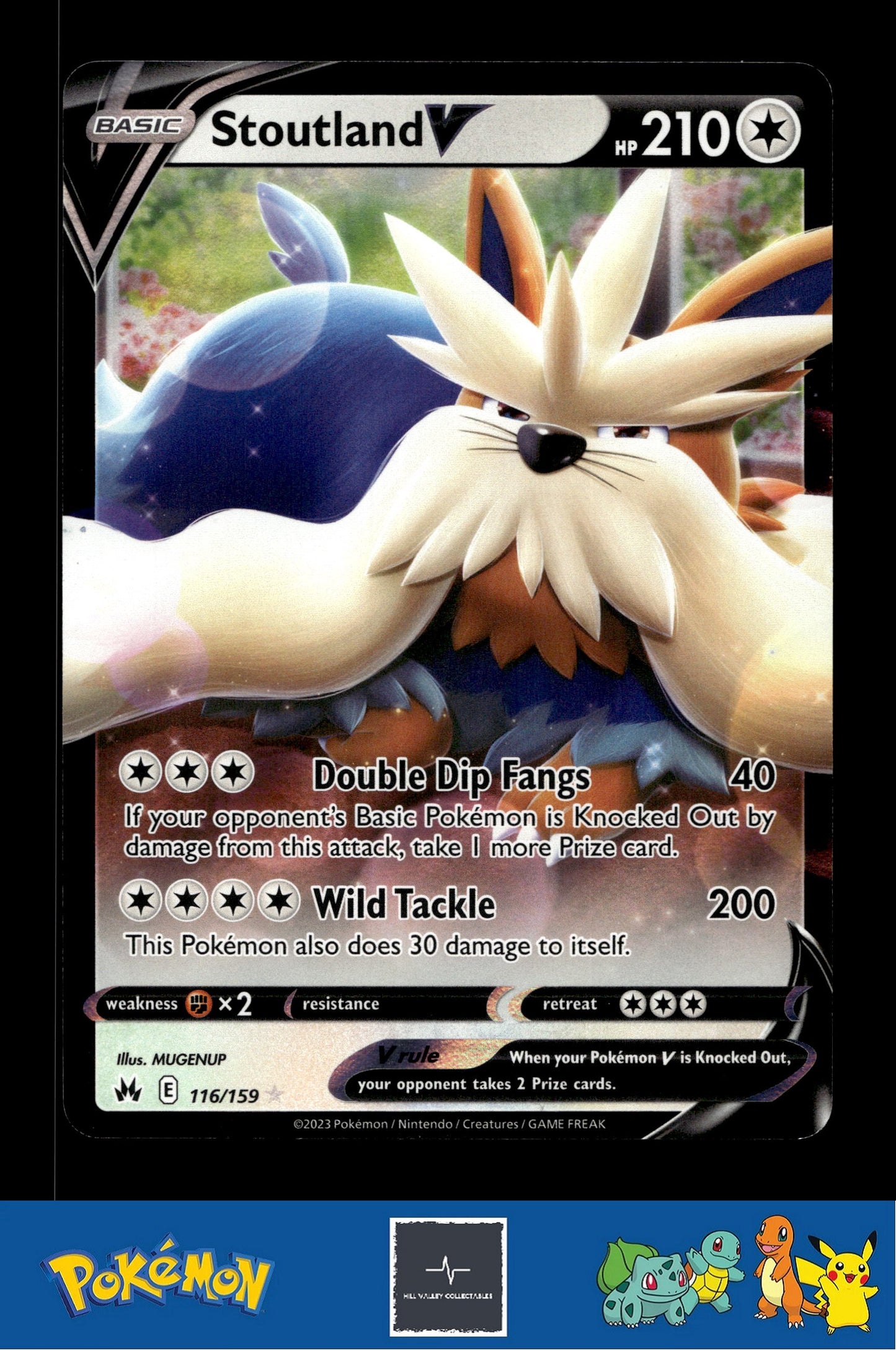 2023 Pokemon SWSH Crown Zenith 116/159 Stoutland V