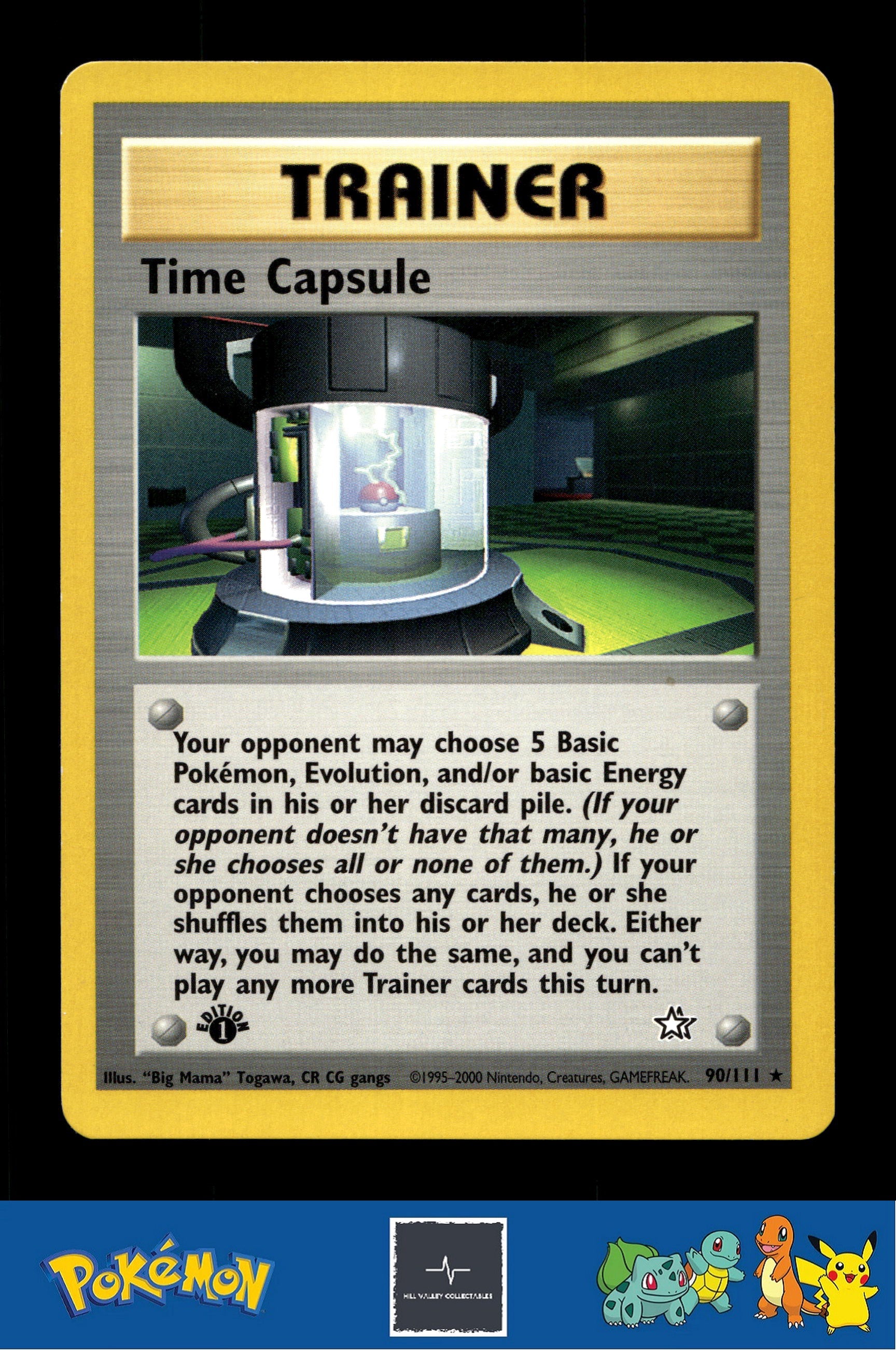 2000 Pokemon WotC Neo Genesis 90/111 Time Capsule 1st Ed