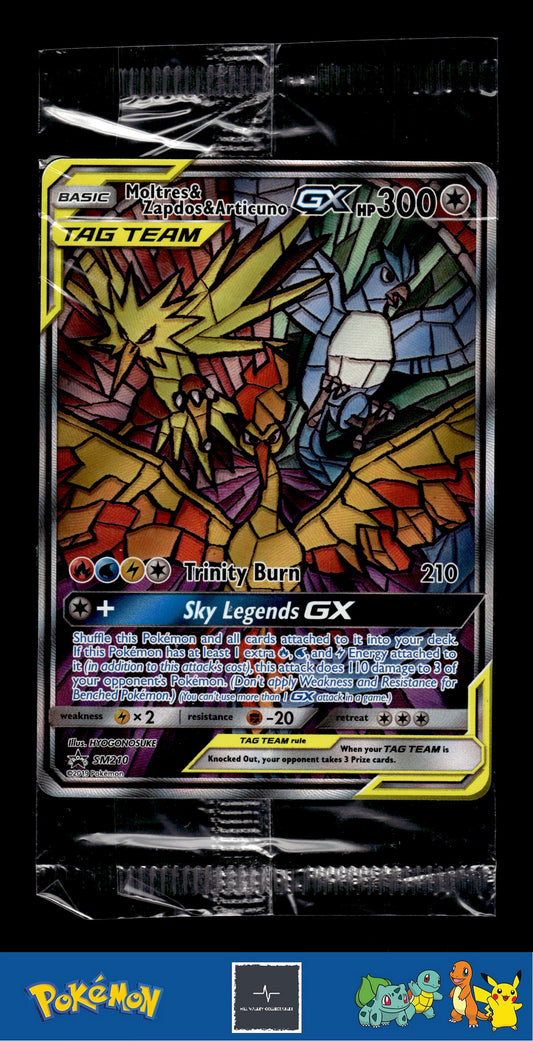 2019 Pokemon SM Promo SM210 Moltres & Zapdos & Articuno GX Sealed