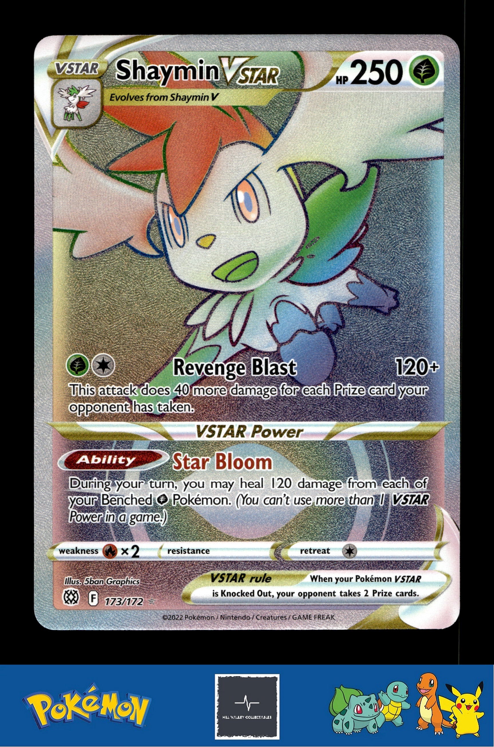 2021 Pokemon SWSH Brilliant Stars 173/172 Shaymin Vstar
