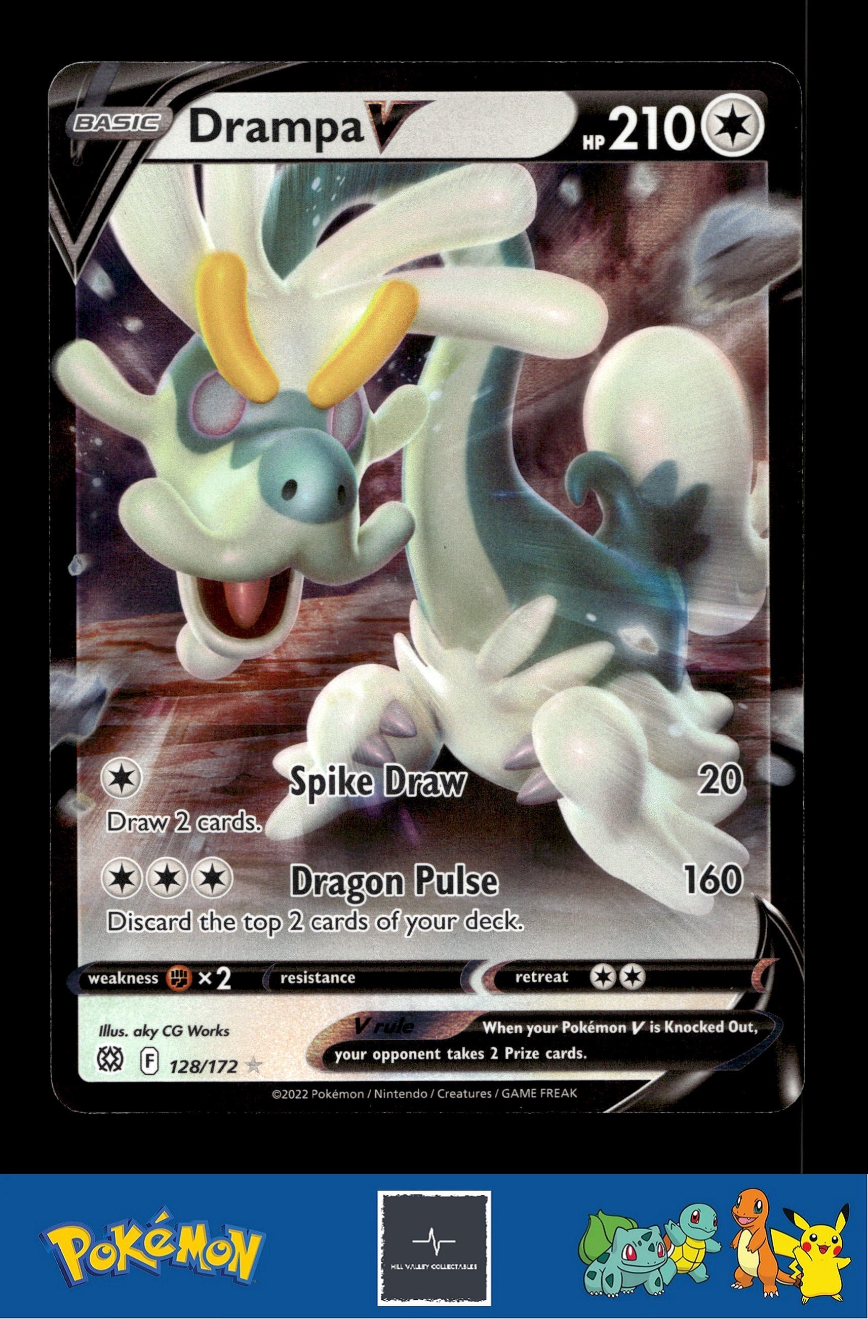 2021 Pokemon SWSH Brilliant Stars 128/172 Drampa V