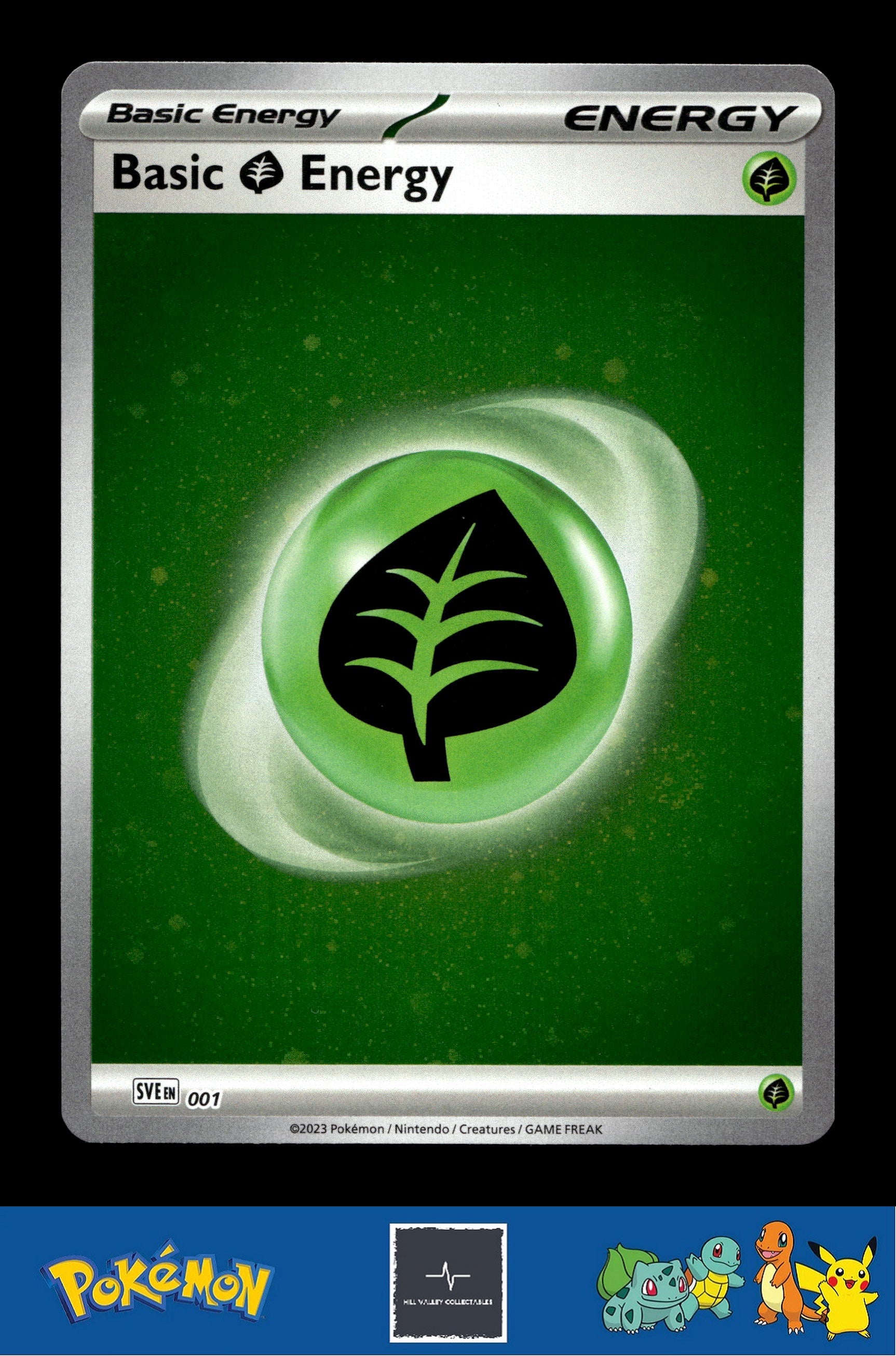 2023 Pokemon SVIen 151 Cosmos Holo 001 Basic Grass Energy 4 SWIRLS