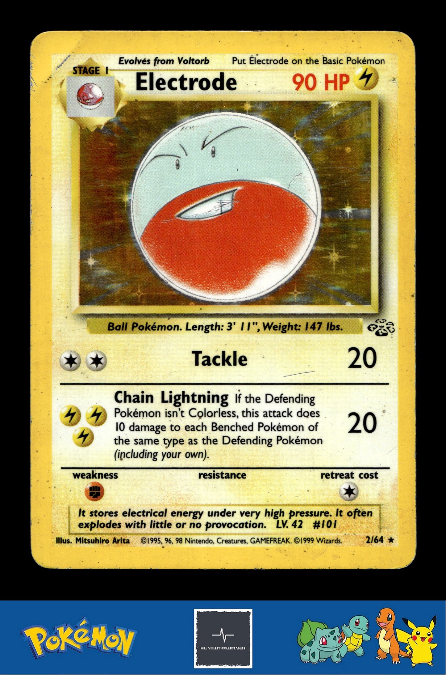 1999 Pokemon Jungle 2/64 Electrode Holo