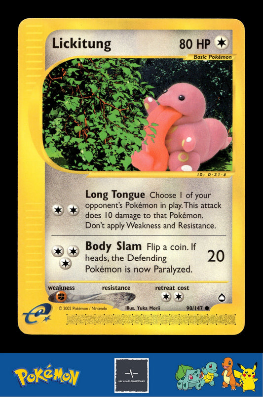 2003 Pokemon e-Series Aquapolis 90/147 Lickitung