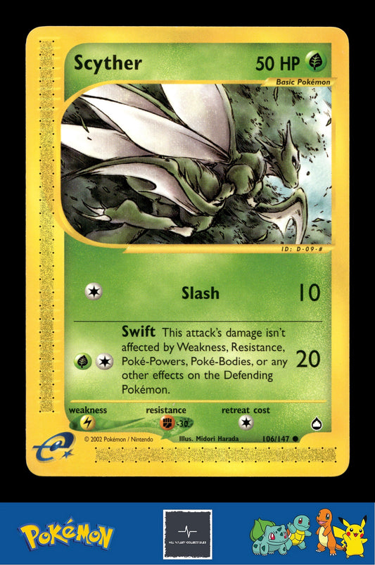 2003 Pokemon e-Series Aquapolis 106/147 Scyther