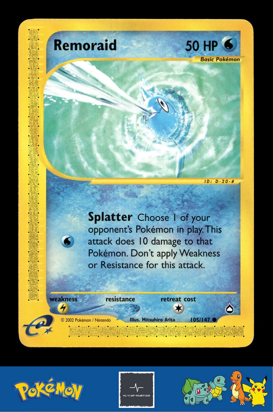 2003 Pokemon e-Series Aquapolis 105/147 Remoraid (Arita)
